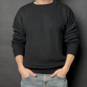 تريكو 100% قطن، ثقيل ومخدوم باش يدوم.